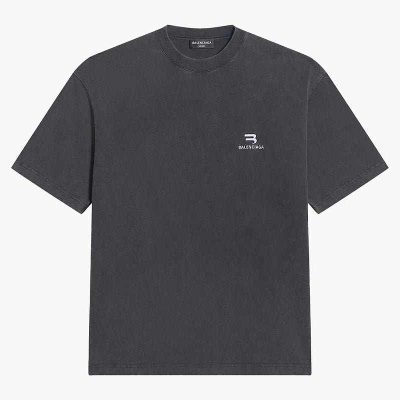 Balenciaga Sporty B Camiseta Medium Fit Black/White