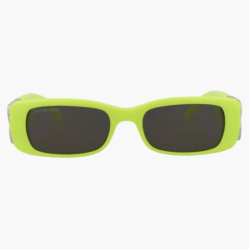 Balenciaga Square Rectangle Sunglasses Yellow/Silver/Gray (BB0096S-3000871-008)