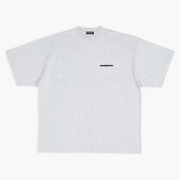 Balenciaga Strike 1917 camiseta de gran tamaño gris
