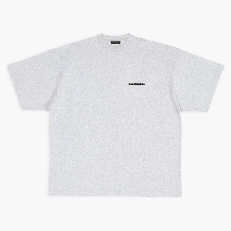 Balenciaga Strike 1917 camiseta de gran tamaño gris
