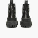 Balenciaga Strike Ankle Boots Black Leather