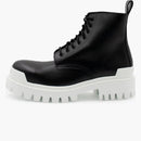 Balenciaga Strike Lace-up Boot Black White