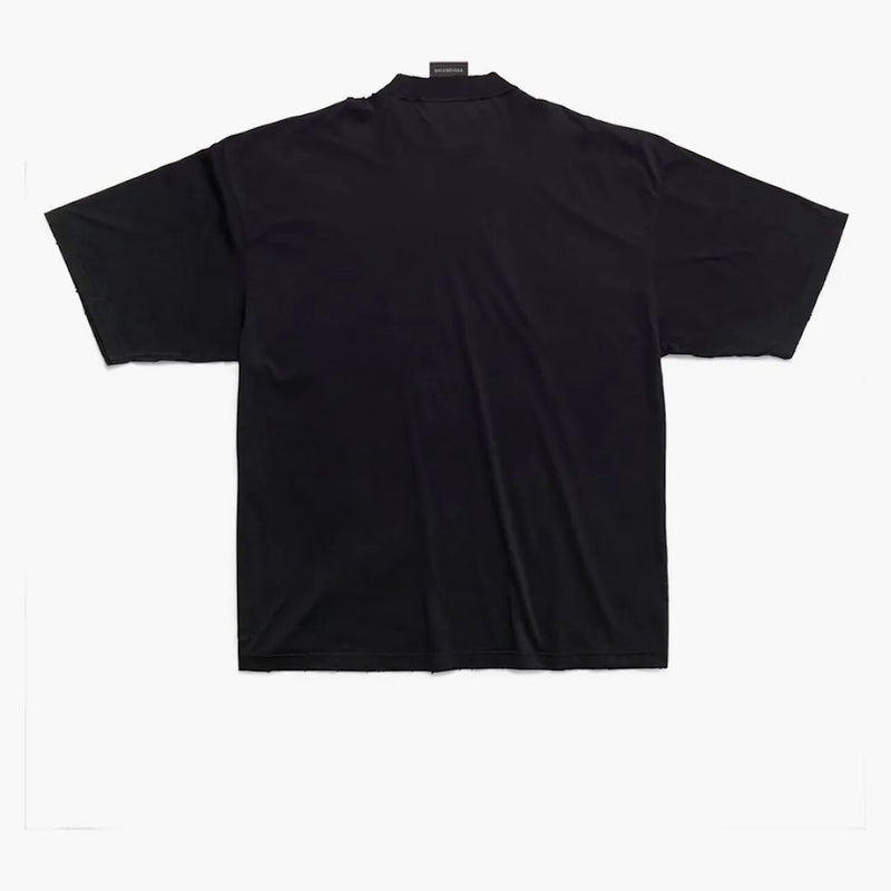 Balenciaga Styling Hotly Line Large Fit Camiseta Black Diseño
