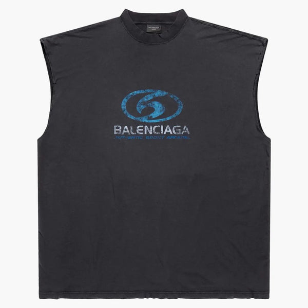 Balenciaga Surfer Camiseta sin mangas Black