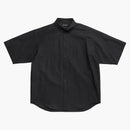 Balenciaga Tape Type Short Sleeve Shirt Black White