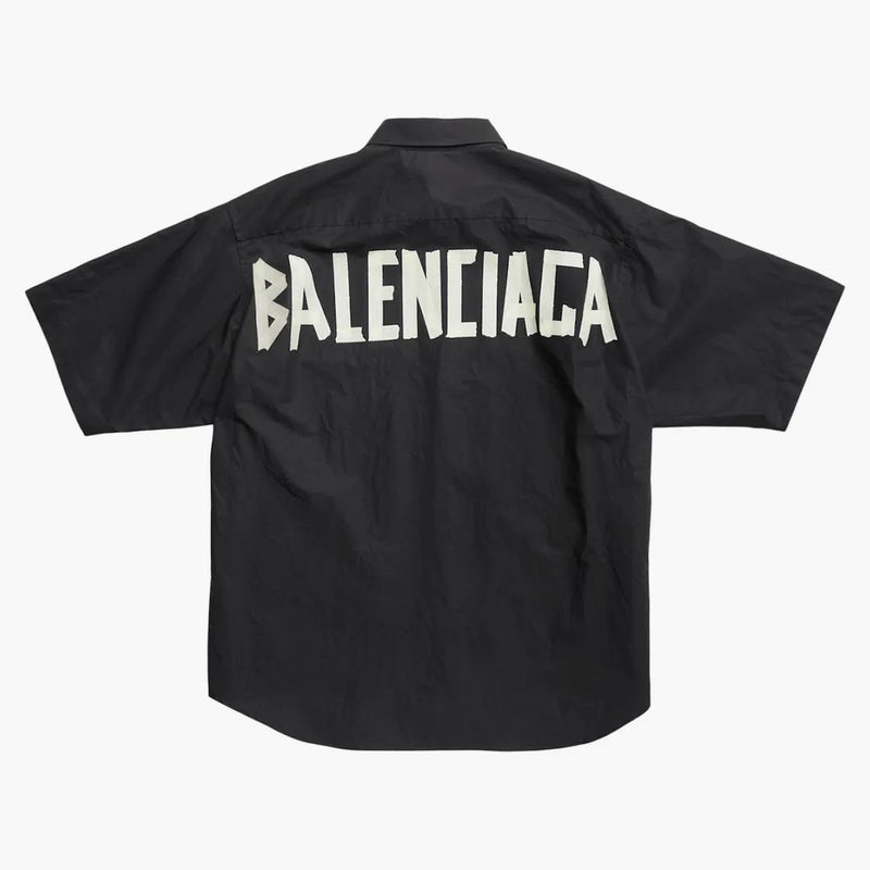 Balenciaga Tipo de cinta Camisa de manga corta Blanca negra
