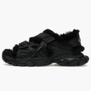 Balenciaga Track Sandal Fake Fur Black (women's)