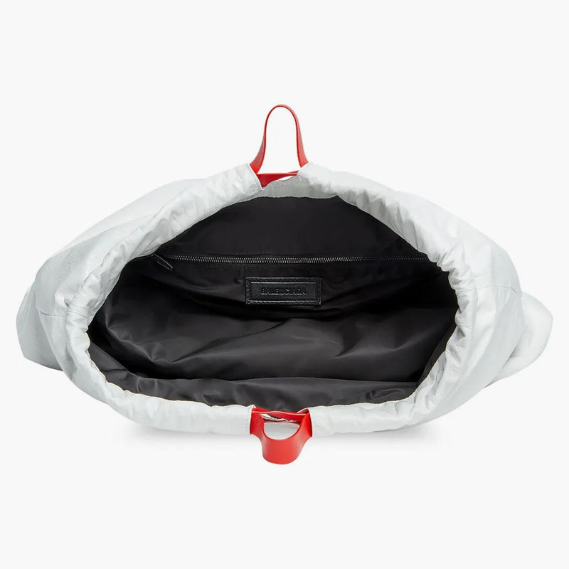 Balenciaga Trash Bag Large Pouch White/red