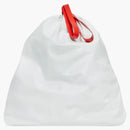 Balenciaga bolsa de basura gran bolsa blanca/roja