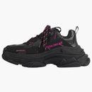 Balenciaga triple s allover logo black pink (Women's)