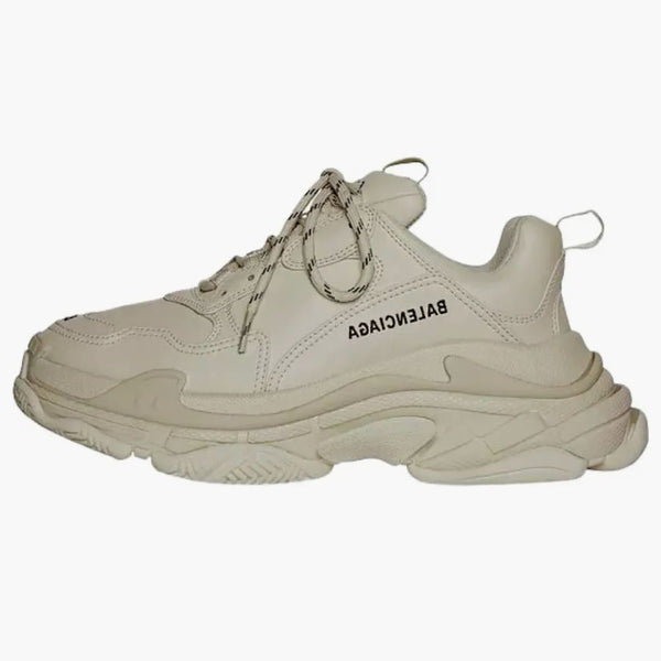 Balenciaga Triple S Beige Faux Leather