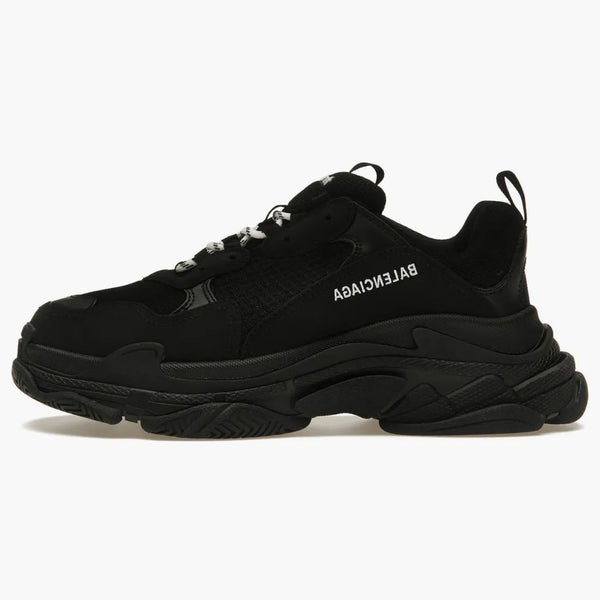 Balenciaga Triple S Black White Laaces