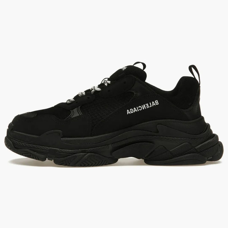 Balenciaga Triple S Black White Laaces