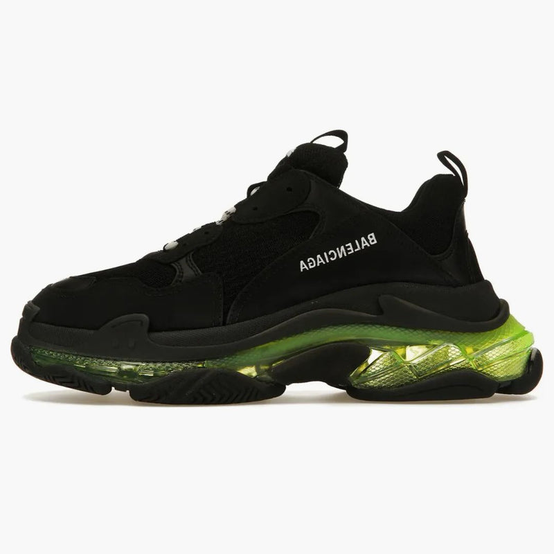 Balenciaga trippel S svart gul fluo