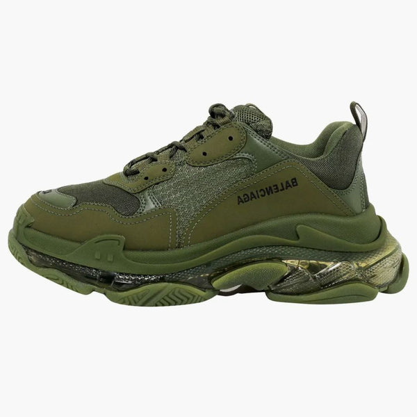 Balenciaga Triple S Clear Sole Dark Green
