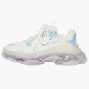 Balenciaga Triple S Clear Sole Leather Free Light Blue Light Purple White (Women's)