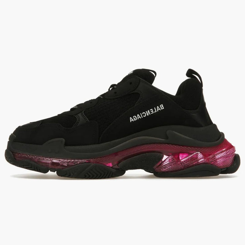 Balenciaga trippel S Clear Sole Neon Pink