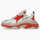 Balenciaga triple s claro suelo rojo blanco