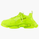 Balenciaga Triple S przezroczysty pojedynczy fluo żółty