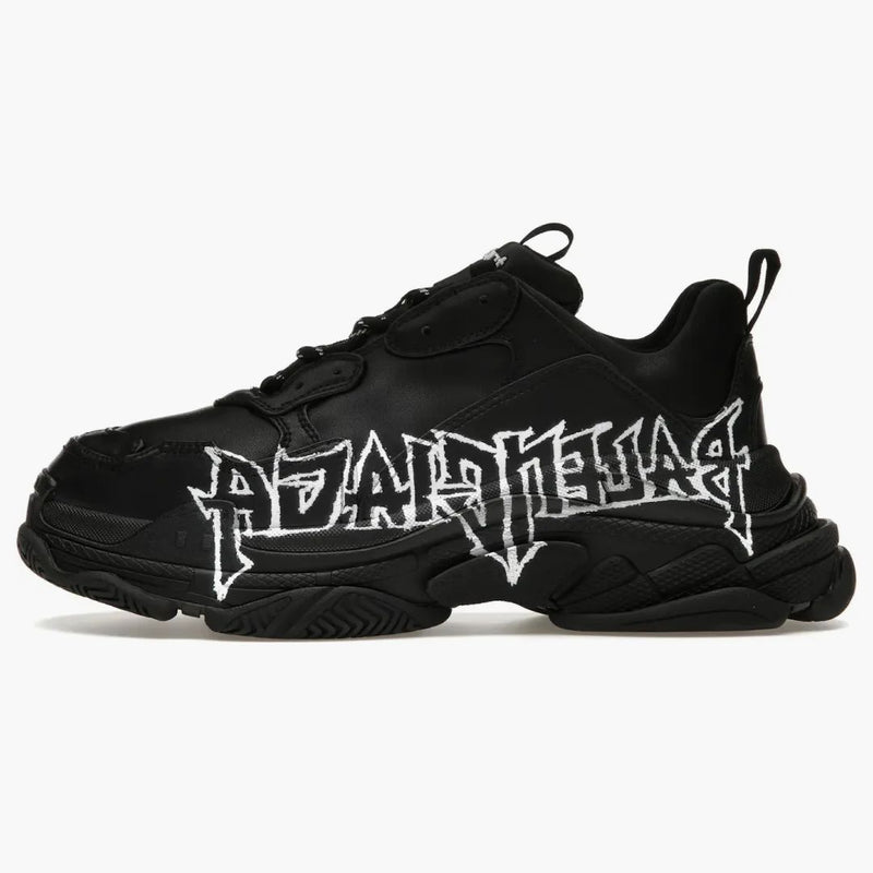 Balenciaga Triple S DIY Metal Artwork Black