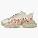 Balenciaga Triple S fai da te metallo bianco rosso