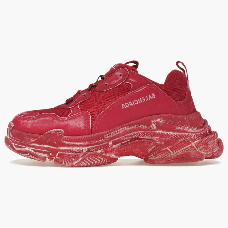 Balenciaga triple s faded red