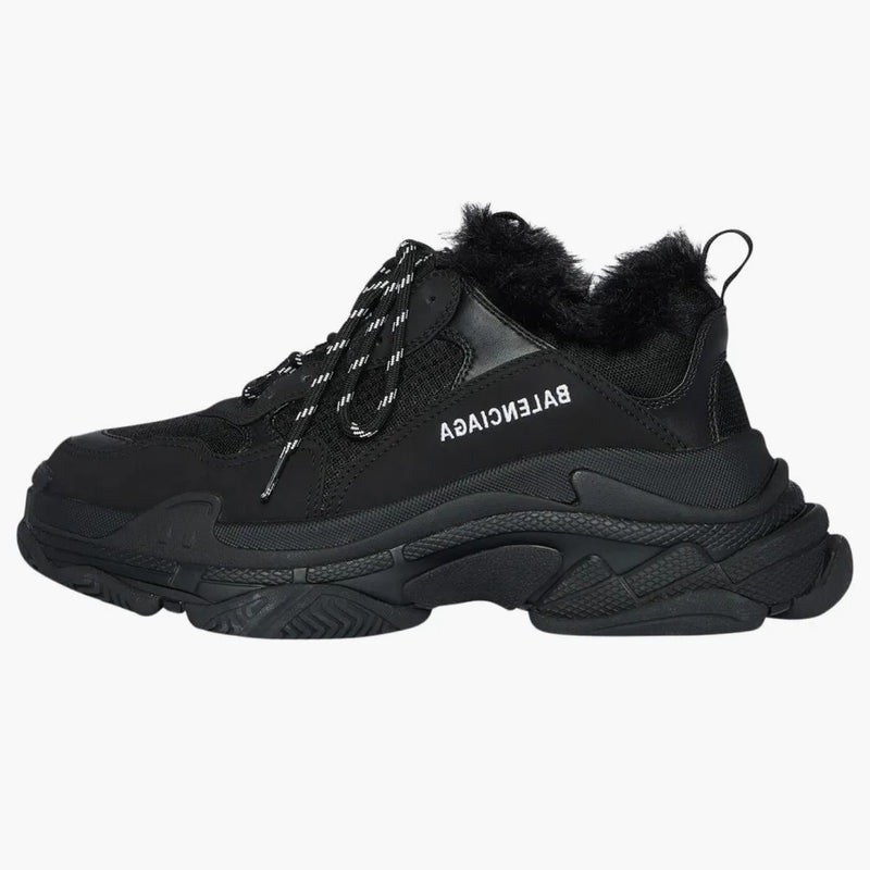Balenciaga Triple S Fake Fur Black (Women's)