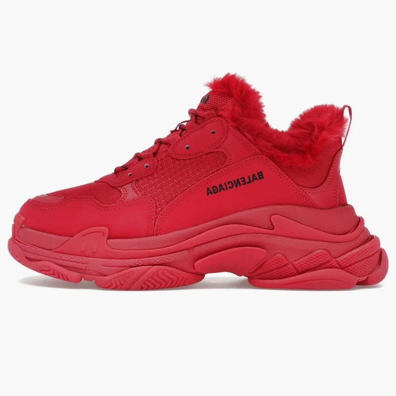 Balenciaga triple s faux for Burgundy