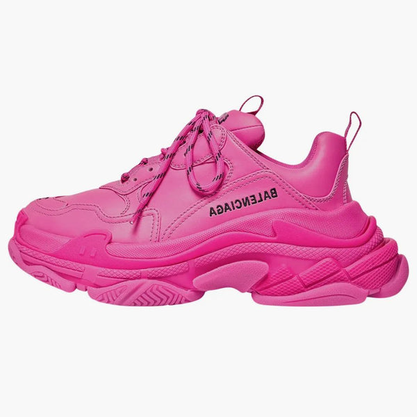 Balenciaga triple s faux Leather Dark Pink (Women's)