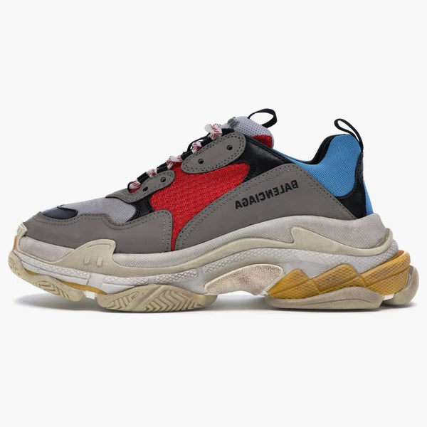 Balenciaga Triple S Gray Red Blue (2018 Reissue)