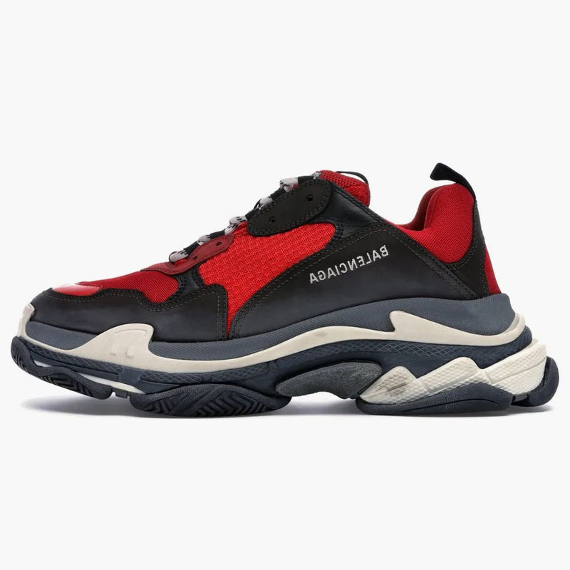 Balenciaga Triple S Red Black (pre-distressed)