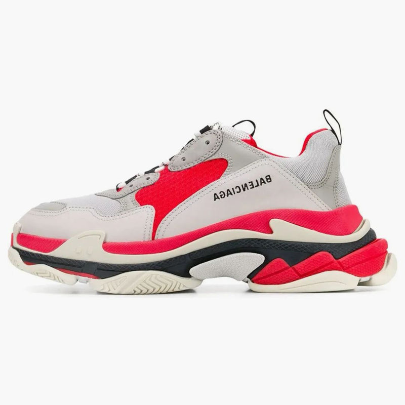 Balenciaga Triple S Red Gray White