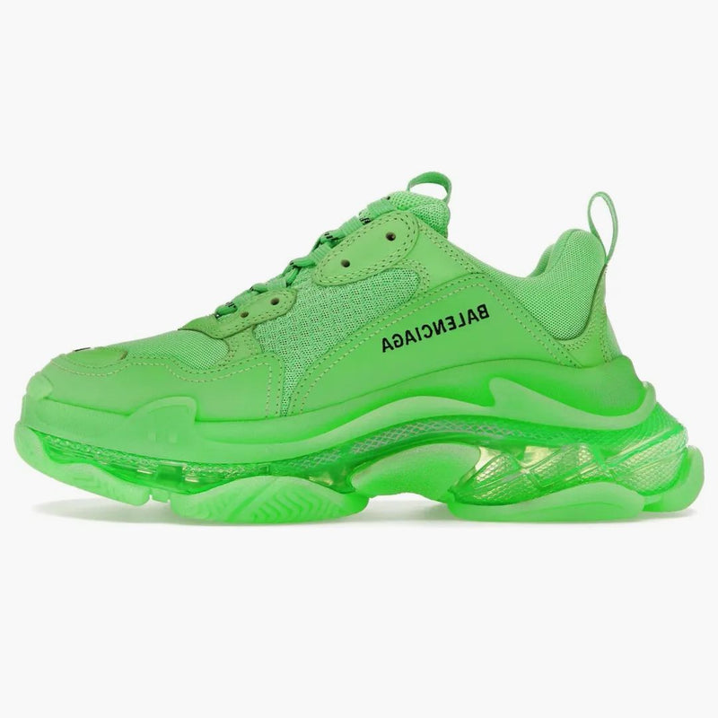 Balenciaga Triple S Soft Neon Green Clear Sole (Women's)