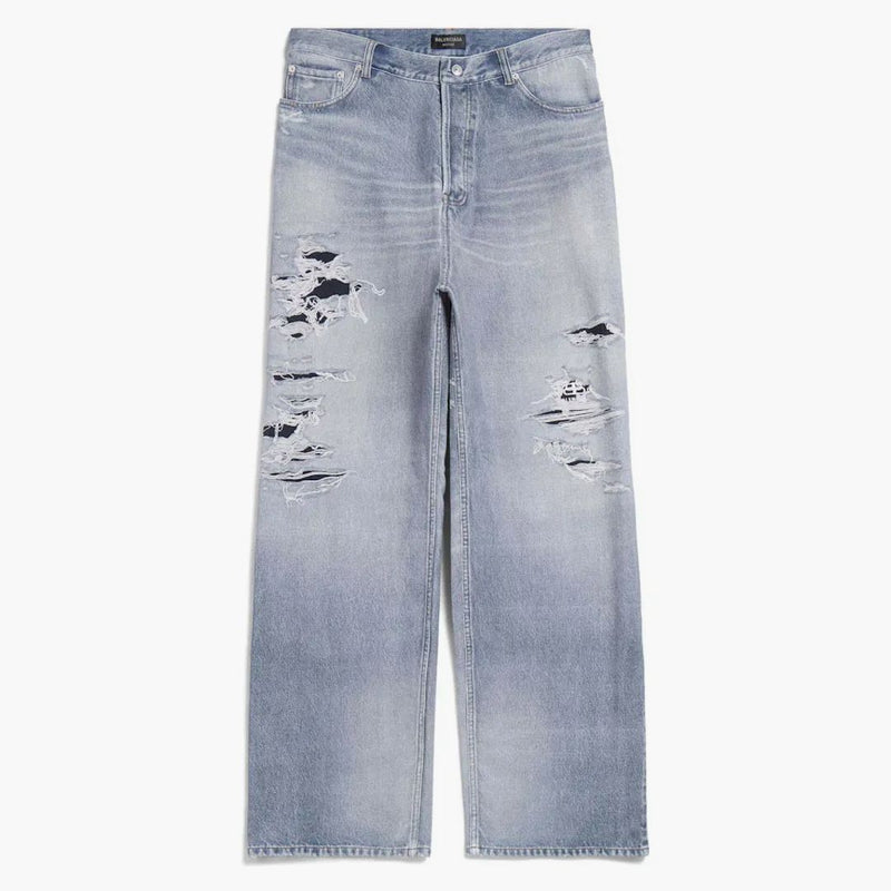 Balenciaga trompe l'oeil pantalones azules