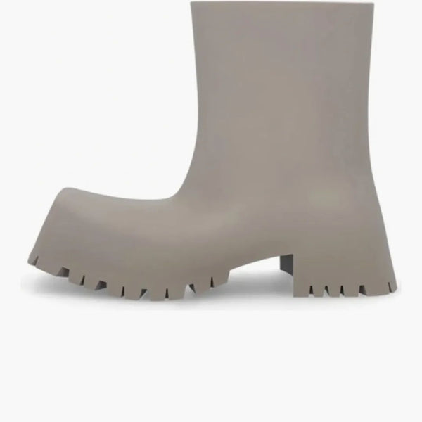 Balenciaga Trooper Rubber Boot Beige