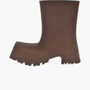 Balenciaga Trooper Rubber Boot Brown
