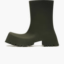 Balenciaga Trooper Rubber Boot Dark Green