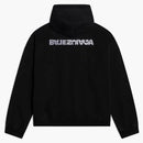 Balenciaga otočte širokou fit zip-up mikinu černá