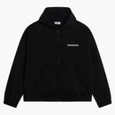 Balenciaga otočte širokou fit zip-up mikinu černá
