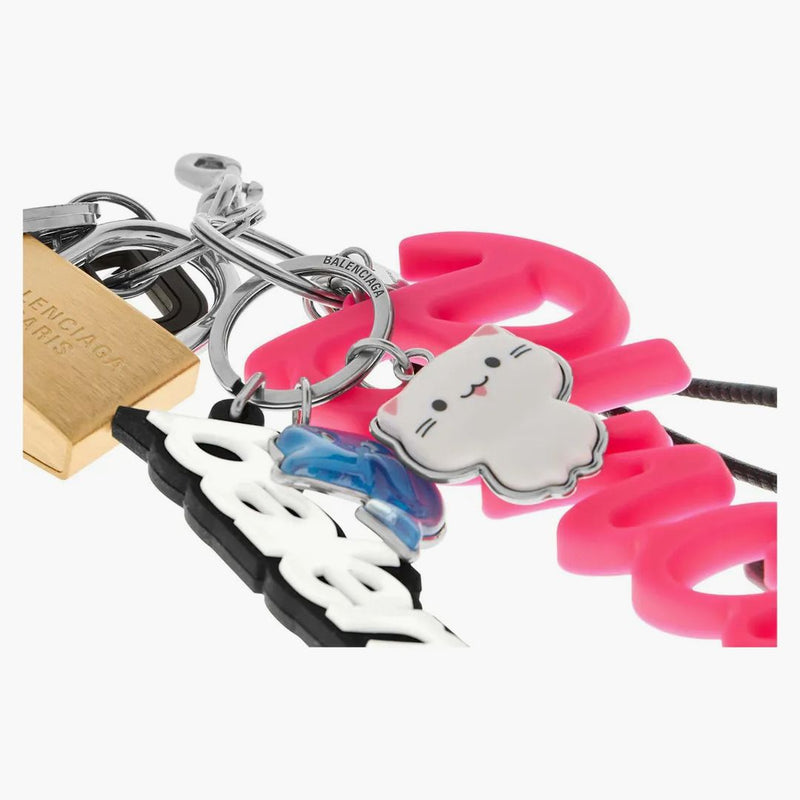 Balenciaga Turner Keychain mångfärgad