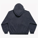 Balenciaga Unity Sports Icon Incognito Zip-Up Hoodie de gran tamaño azul oscuro/blanco