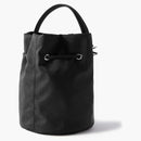 Balenciaga Wheel Shell Drawstring Bucket Bag XS Black/White