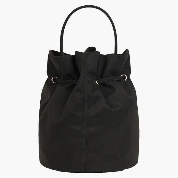 Balenciaga Wheel XS Drawstring Bucket Bag Black