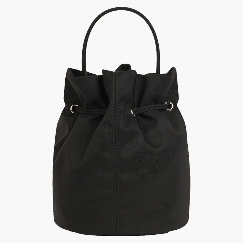 Balenciaga Wheel XS Drawstring Bucket Bag Black