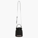 Balenciaga Wheel XS Drawstring Bucket Bag Black