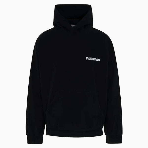 Balenciaga Wide Fit Hoodie Negra