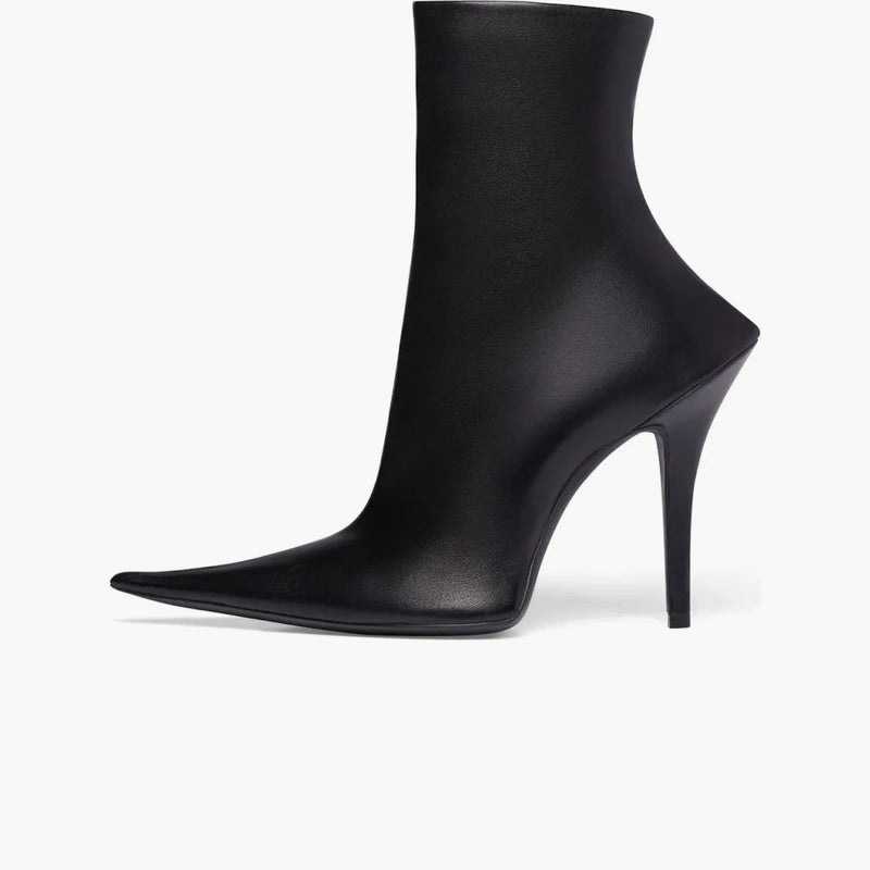 Balenciaga Witch 110mm Booties Black Sheepskin (women's)
