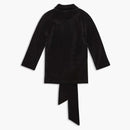 Balenciaga Women's Scarf Fitted Turtleneck In Black Black