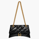 Balenciaga Women's Crush Small Chain Bag Quilted Black
