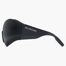 Balenciaga Women's Mask Butterfly Sunglasses (engravement style) Black (664096T00031000)